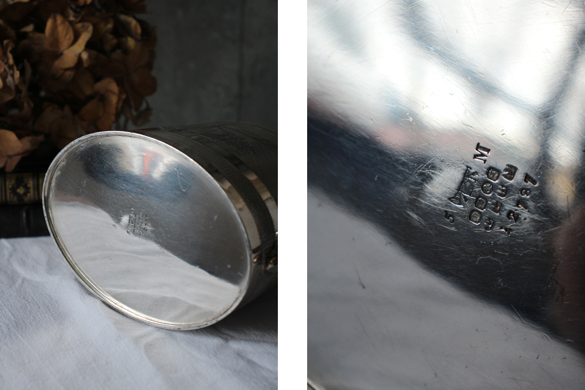 シルバープレート :: T36-3 イギリスの古い シルバープレート James